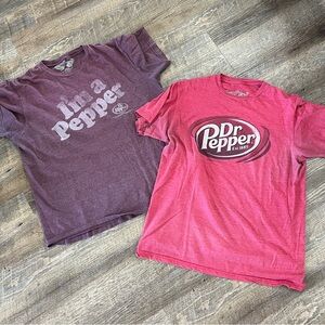 Dr Pepper Graphic T-Shirts in Purple and Red